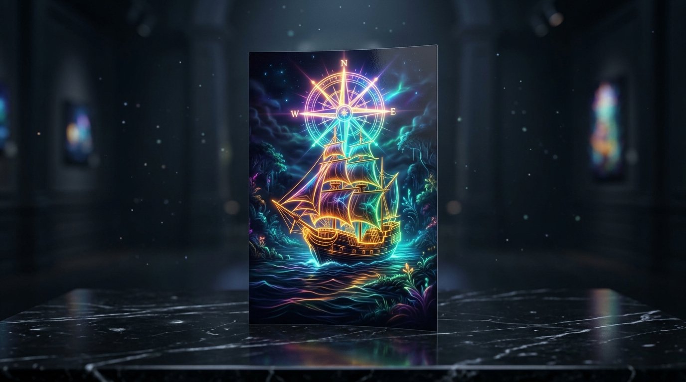 Mockup 8K Volantino Manifesto di CIURMA · Effetti Rainbow Neon