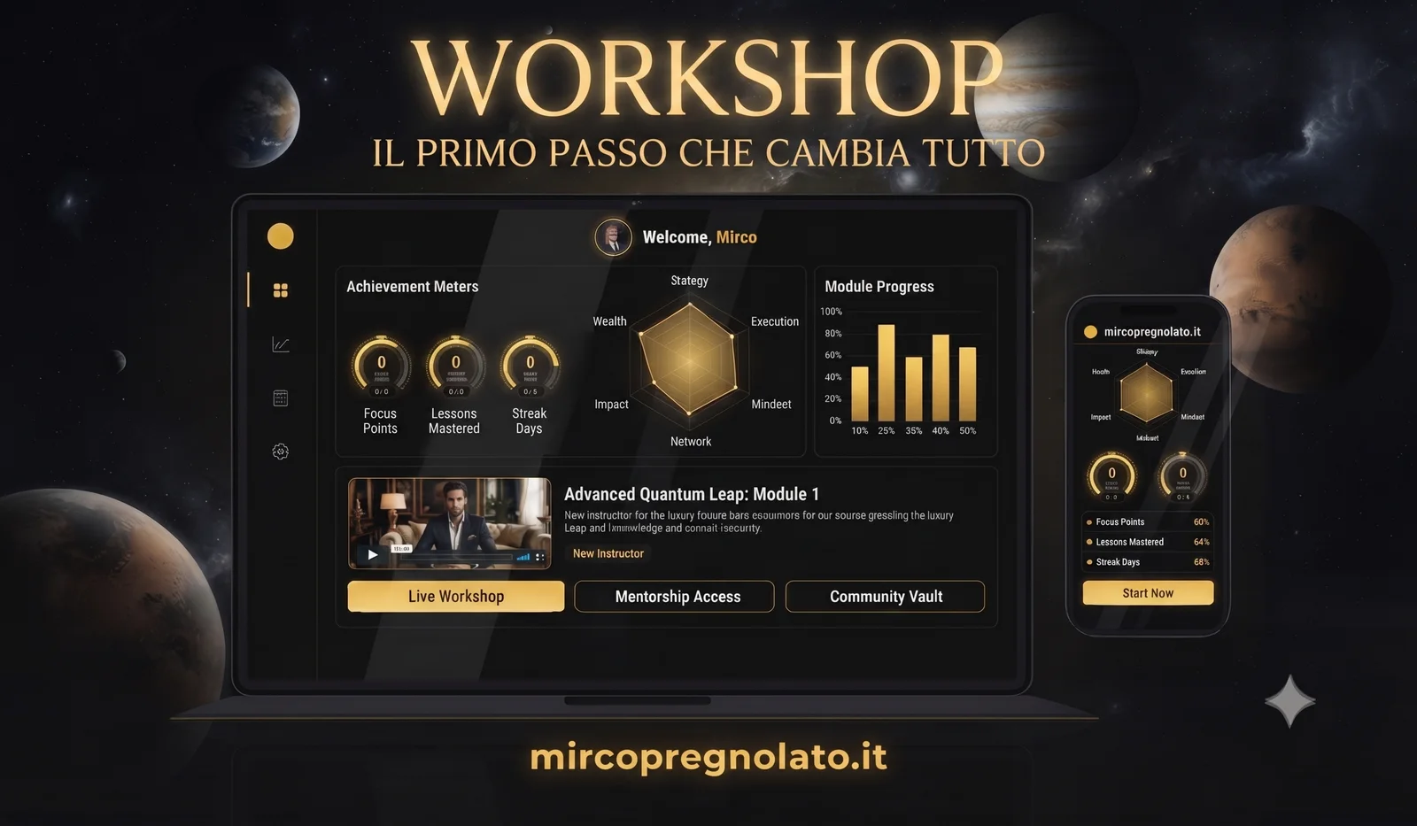 Il Workshop su laptop, tablet e smartphone